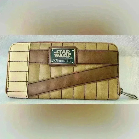 Star Wars Rey Rebel Alliance Theme Zip Around Wallet made by Loungefly. Rare - Picture 1 of 4